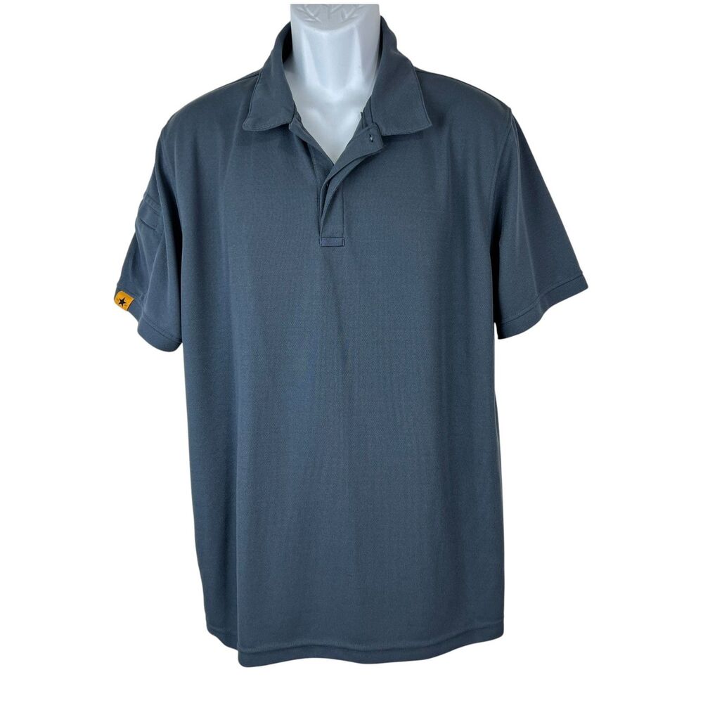 Geeklighting Polo Shirt Men Extra Large Grey Short Sleeve Golf Active Casual Tee
